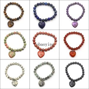 Améthyste naturelle Quartz Rose <span class=keywords><strong>Bracelet</strong></span> extensible en perles cristal de guérison Chakra énergie Reiki cadeau d'amour spirituel pour les femmes - Product Image 6
