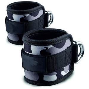 Sangles de cheville de fitness haut de gamme pour machines à câbles, conception durable à double anneau en D avec rembourrage en néoprène ajustable et confortable - Product Image 2
