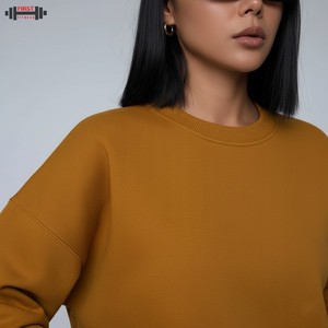 Sudadera con Capucha Extra Grande de Invierno para Mujer, con Estampado Personalizado en la Parte Delantera, Tejido de Poliéster/Algodón - Product Image 5