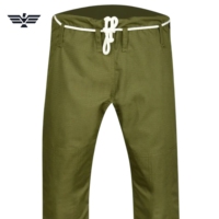 Uniforme de Judo Verde Oliva para Adultos, Unisex, Algodón/Poliéster, Corte Regular, Transpirable, Ligero, 220g, Conjunto de Ropa para Artes Marciales