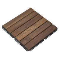 Dalles de terrasse en bois d'acacia durables à 6 lattes, emboîtables, à monter soi-même, en provenance du Vietnam, pour intérieur et extérieur