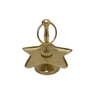 Présentoir à gâteau de forme ronde en métal à un niveau de conception d'araignée or fini pour l'événement d'anniversaire présentoir de fête en gros en vrac - Product Image 2