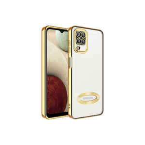Coque en silicone JoieCreatif Omega Rose Gold pour Samsung Galaxy M12, protection souple de l'appareil photo, avec logo, compatible A34 A24 - Product Image 2