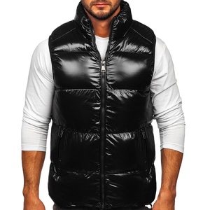 Chaqueta acolchada de invierno con cremallera de moda ligera sin mangas con capucha producto al por mayor con chaleco acolchado de tela cálida 2026 - Product Image 1