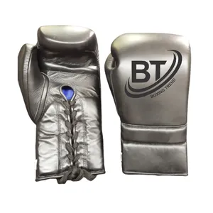 Produttori guantoni da boxe in pelle bovina per impieghi gravosi vincenti personalizzati guanti sportivi da punzonatura per attrezzature da boxe da allenamento