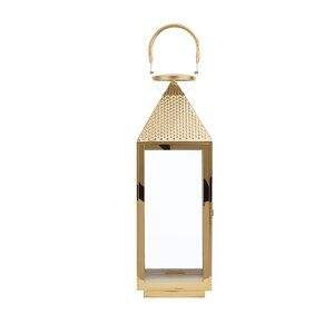 Linterna de latón hecha a mano con patrones únicos, perfecta para decoración tradicional del hogar o acentos de iluminación de jardín al aire libre - Product Image 6