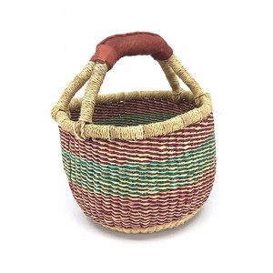 Cestas de algas marinas rojas, paja de rafia sostenible, cesta Bolga de hierba marina, usos multifuncionales - Product Image 3