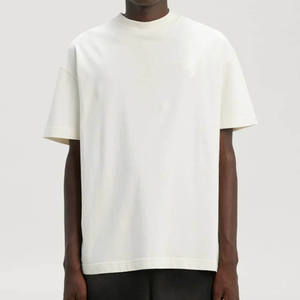 Camiseta de Cuello Redondo de Algodón 100% de 250 Gsm, Diseño Personalizado, Camisetas de Cuello Redondo de Color Sólido para Hombre - Product Image 3