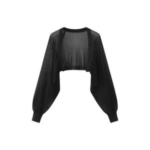 Cárdigan Casual de Invierno de Punto de Seda de Hielo 100% Algodón para Mujer con Cierre de Botones y Cuello en V - Product Image 5