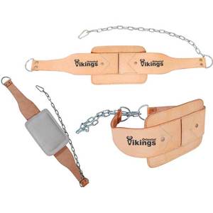 Cinturón de Cuero Vacuno Marrón Unisex, Resistente y Ligero, con Hebilla de Cadena, Protección Profesional Antideslizante para Entrenamiento de Fuerza - Product Image 3