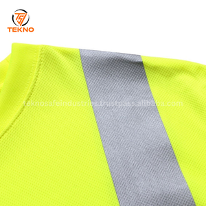 2025 Cinturón reflectante personalizado Ingeniería de construcción Fluorescente Hi Vis Camiseta reflectante para exteriores Servicio OEM - Product Image 2