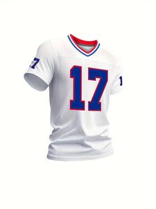 Kits de camiseta de fútbol americano de uniforme calidad tailandesa 100% fábrica de sublimación de poliéster venta al por mayor camiseta de desgaste americano - Product Image 6