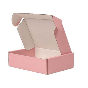 Boîtes d'expédition roses Boîte en carton ondulé recyclable Petits coffrets cadeaux de stockage postal pour emballage en papier cadeau Tendance Meilleur - Product Image 3