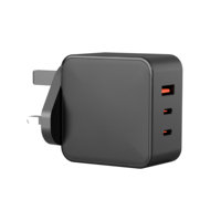 Chargeur rapide GaN 65W USB C PD 3.0, adaptateur secteur pour téléphone portable, ordinateur portable, MacBook, montre connectée, prise de charge de voyage