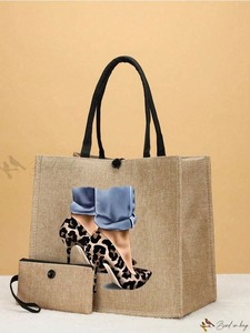 Meilleurs sacs fourre-tout en toile de jute faits à la main avec système de manutention élégant Sacs fantaisie de qualité lourde personnalisés prix de gros - Product Image 2