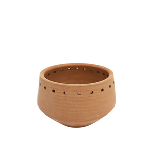 Florero redondo de arcilla, miniflorero de Color Natural para jardín y mesa, decoración personalizada a granel - Product Image 1