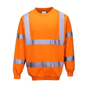 Mens High Visibility Hooded Pullover <b>Sweatshirts</b> <b>Work</b> Safety Reflective <b>Sweatshirts</b> - Product Image 1