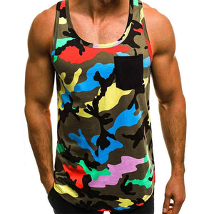 2025 Summer Men's Breathable Workout Tank Top Plain Cotton Knitted for Bodybuilding and Fitness Gym Use High Street Style - Product Image 2