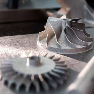 Fabrication additive industrielle sur mesure en métal SLM DMLS, roue de turbine en alliage de titane, finition électro-polissée, surface lisse - Product Image 2