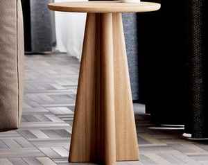 Table de chevet moderne en chêne massif avec rangement Mobilier de chambre écologique fait à la main pour salon et bureau à domicile - Product Image 3