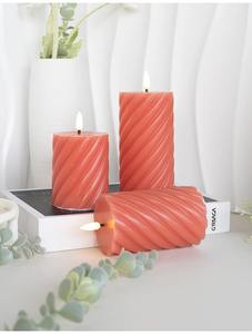 Vela de cera en forma de corazón multicolor para Diwali, iluminación navideña, pieza de decoración elegante para el hogar con encanto festivo - Product Image 2