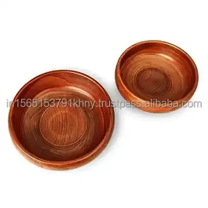 Most Selling Mango Wooden Bowl Customized Design Salad Or Fruits Serving Bowl for Sale from Indian Supplier