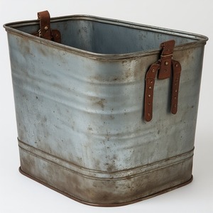 Jardinière en cuir galvanisé de qualité supérieure avec finition noire mate Artisan fait à la main offrant un accent décoratif pour les intérieurs - Product Image 6