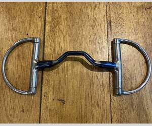 Acero inoxidable de alta calidad Segunda Dee Sweet Iron Mullen Boca Puerto bajo Color azul Nuevo diseño Caballo ecuestre Producto - Product Image 1