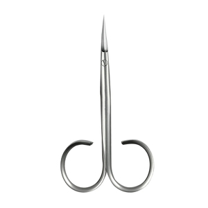 Ciseaux à manucure en acier inoxydable, lame tranchante, poignée ronde, coupe-cuticules pour adultes - Product Image 1
