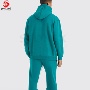 Custom Logo Winter Solid Mens <b>Tracksuit</b> Set Wholesale Private Label 100% Cotton Eco-Friendly Breathable 2 Piece Sportswear - Product Image 4