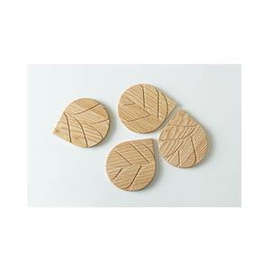 Posavasos de madera hecho a mano elegante para mesa de comedor Escritorio de oficina taza de té y café aspecto natural rústico - Product Image 4