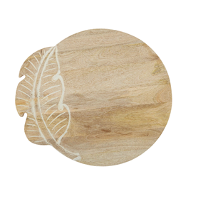 Plato de hoja de madera de Acacia, bandeja Rectangular, plato de té, cena, hoja de palma, juego de madera, color de madera natural - Product Image 4