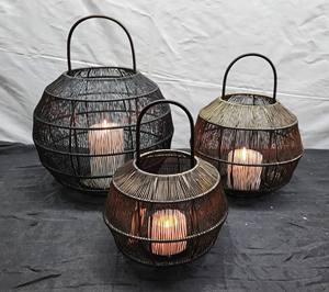 Uniquely Stylish Luxury Iron and Brass Handmade Metal <b>Lantern</b> with <b>Christmas</b> Candle Holder for Home Decor and Tealight Votives - Product Image 1