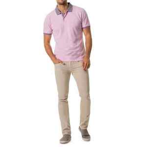 Tissu tricoté 100% coton pour hommes de grande taille pour polos Design personnalisé avec nouveau logo anti-rides brodé à motif solide - Product Image 2