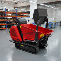 Mini-dumper sur chenilles Rhinoceros XN800, benne de 260 litres, basculement hydraulique, certifié CE, prix distributeur pour chantier d'excavation