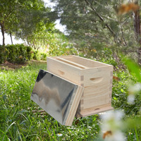 Imkerei 5-Rahmen 100% Bienenwachs-Beschichteter Bienenstock Nuc Box