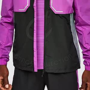 Conjuntos para correr con cierre de cremallera para color personalizado Conjuntos cortos cortavientos ligeros de alta calidad - Product Image 5