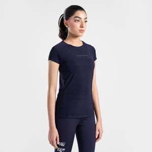 T-shirt de sport Aero Wave Navy, design respirant - Product Image 3