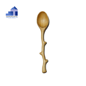 Cuillère à café en bois écologique, ensemble de cuillères à dessert, design classique moderne de luxe pour hôtel, restaurant, maison, cadeau de mariage, utilisation personnalisée - Product Image 6