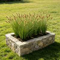 Plante artificielle de gazon de renard réaliste, plume ornementale de pampa pour la décoration de jardin, cour, patio et aménagement extérieur