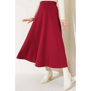 Falda Scuba Larga Rojo Claret - Product Image 4