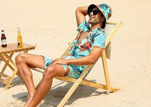 Ensembles de survêtements pour hommes Shorts Polos à fermeture éclair quart de tour Shorts de dessous Tenues de sport Ensembles de survêtements décontractés hawaïens Ensembles de shorts d'été confortables - Product Image 3