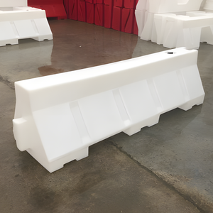 Barrière de sécurité routière en PVC blanc 150 x 50 x 50 cm - Product Image 1