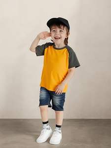 Camisetas de Algodón 100% para Niños, Estilo Casual, Cuello Redondo, Manga Corta, Tejido Transpirable y de Secado Rápido - Product Image 3