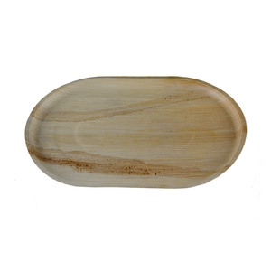 100% plateaux de feuille de palmier biodégradables naturels vaisselle jetable de différentes tailles et formes pour le service de nourriture pour les mariages - Product Image 1