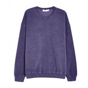 เสื้อสเวตเชิ้ตคอกลมผ้าฟลีซคุณภาพสูงสำหรับผู้ชาย บริการสกรีนโลโก้และสีตามสั่ง (OEM) ลายเรียบ ผ้าฝ้าย 100% ระบายอากาศได้ดี แห้งเร็ว - Product Image 6