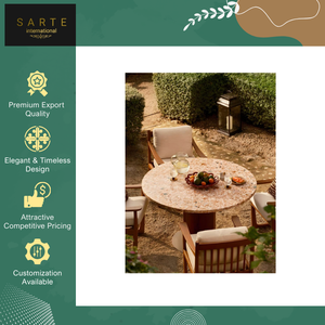 Plateaux de table en terrazzo de marbre naturel de qualité supérieure, faits à la main, forme dorée, design moderne écologique, table basse / table d'appoint - Product Image 2