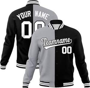 Chaquetas Varsity de Invierno para Hombre, 100% Poliéster, con Cuello Alto, Mangas Delgadas, Resistentes al Viento, Reversibles, con Características de Traje Deportivo - Product Image 5