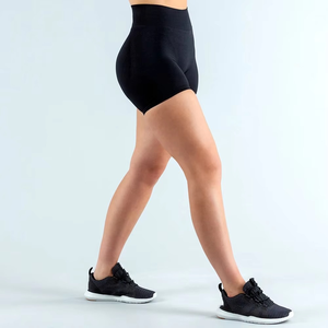 Short de sport sans couture taille haute pour femme Short de yoga d'entraînement extensible Short de course Fitness contrôle du ventre - Product Image 4