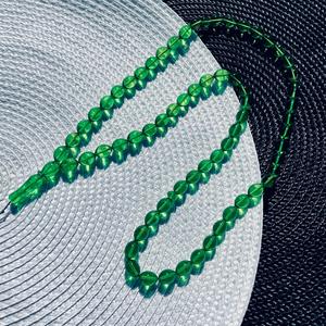Chapelet de prière islamique en ambre de la Baltique, perles d'olivier vertes, chapelet de prière islamique en cristal vert pour musulmans, Tasbih religieux - Product Image 5